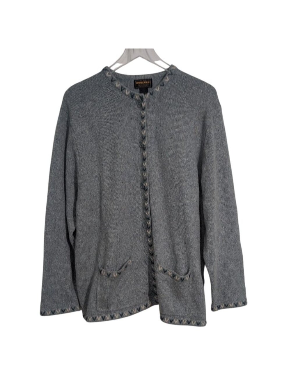 Vintage Woolrich Deep Artic Heather Cardigan Womens Size 2X Gorpcore Coastal